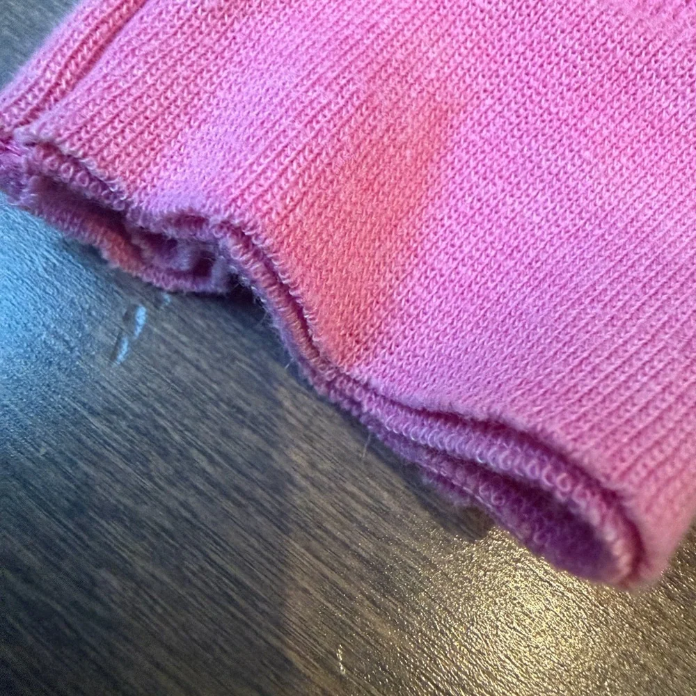 Lucy Pink Hoodie with Rainbow Smiley Patches